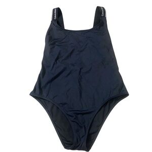 One-Piece Swimsuit Calvin Klein XL Logo Strap Classic Scoop‎
